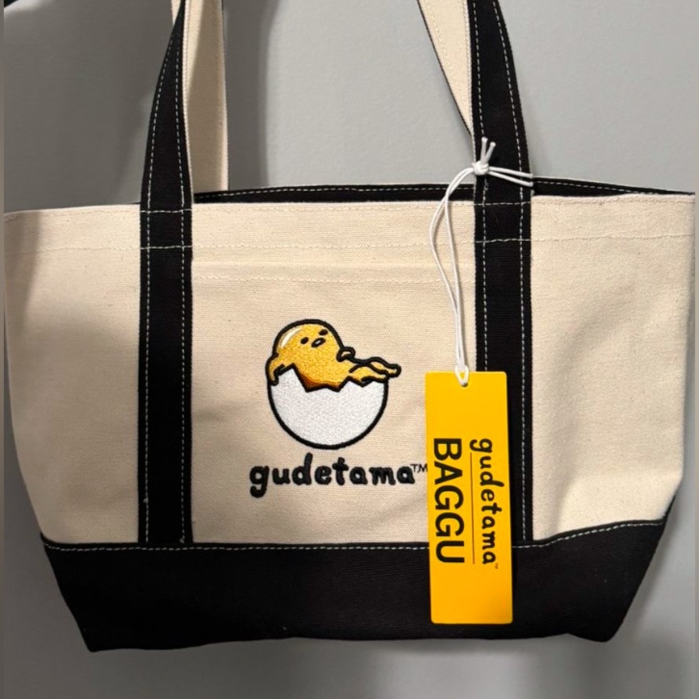 BAGGU X GUDETAMA Canvas Tote Bag NWT NEW